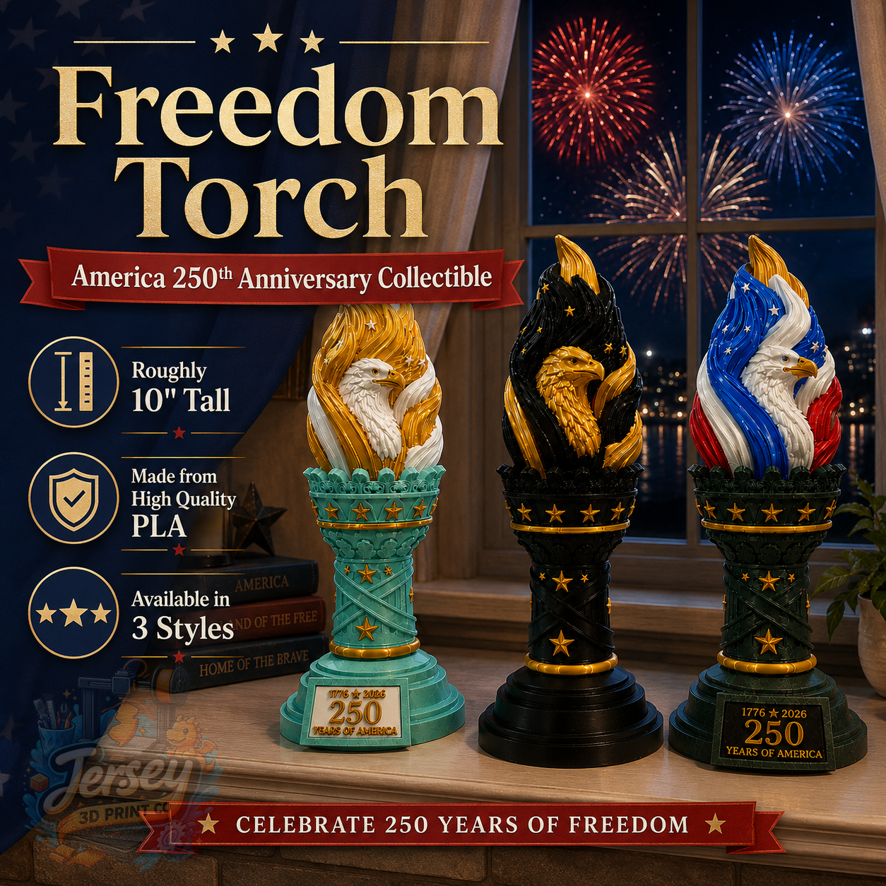 Freedom Torch America 250th Independence Day Anniversary Collectible
