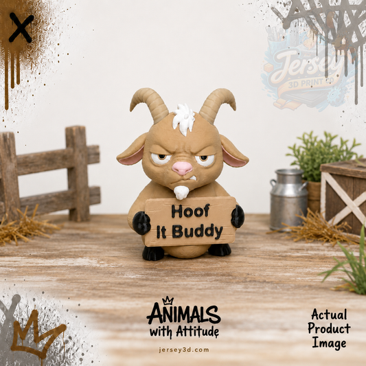 Grumpy Goat, Animals with Attitude Funny Home and Office Decor