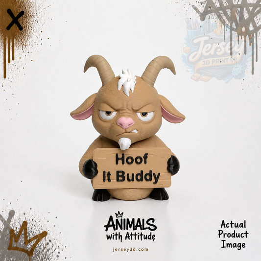 Grumpy Goat, Animals with Attitude Funny Home and Office Decor