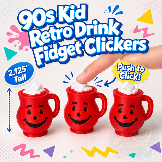 Kool-Aid 1990s Retro Style Mini Fidget Clicker Toy