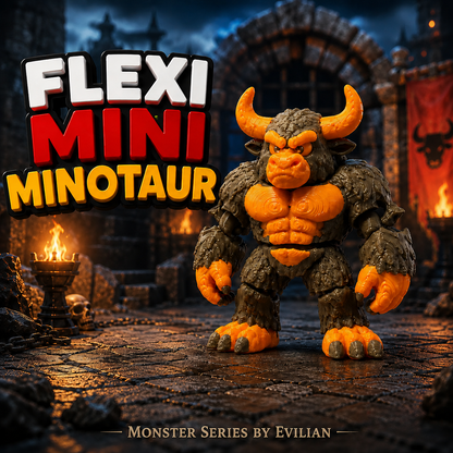 Articulated Mini Minotaur Action Figure