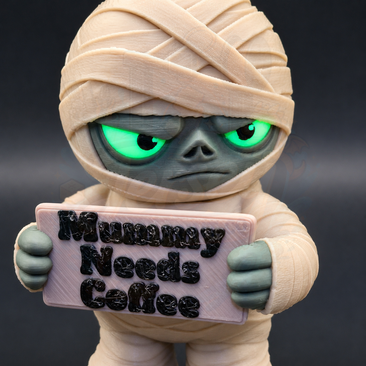 Sarcastic Mummy Mini Desk Toy - Holidays with Attitude Halloween Decor for Home or Office