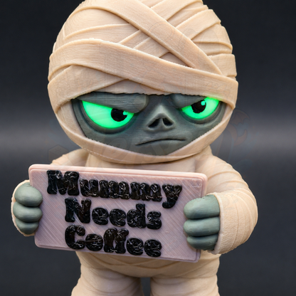 Sarcastic Mummy Mini Desk Toy - Holidays with Attitude Halloween Decor for Home or Office