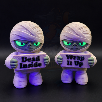 Sarcastic Mummy Mini Desk Toy - Holidays with Attitude Halloween Decor for Home or Office