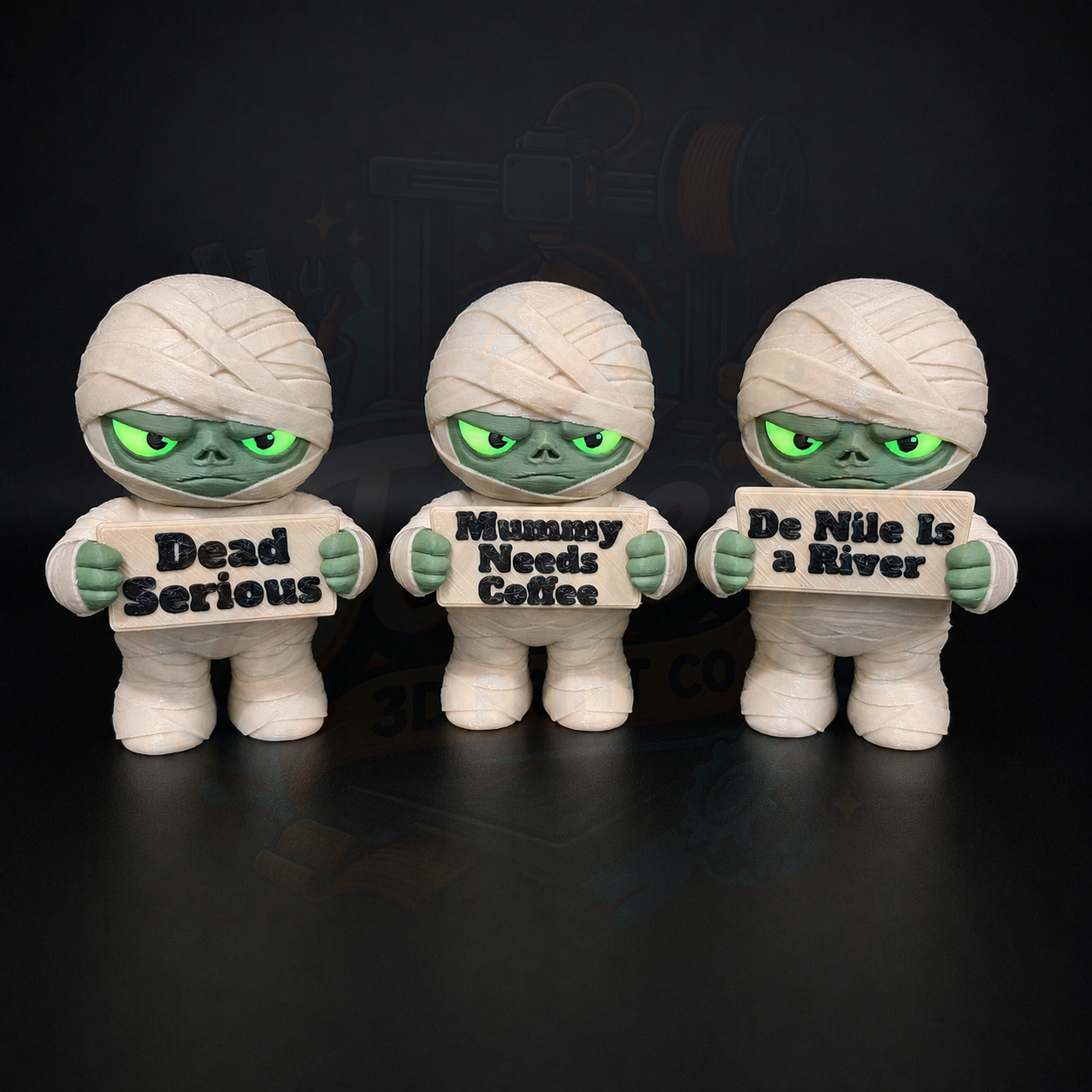 Sarcastic Mummy Mini Desk Toy - Holidays with Attitude Halloween Decor for Home or Office