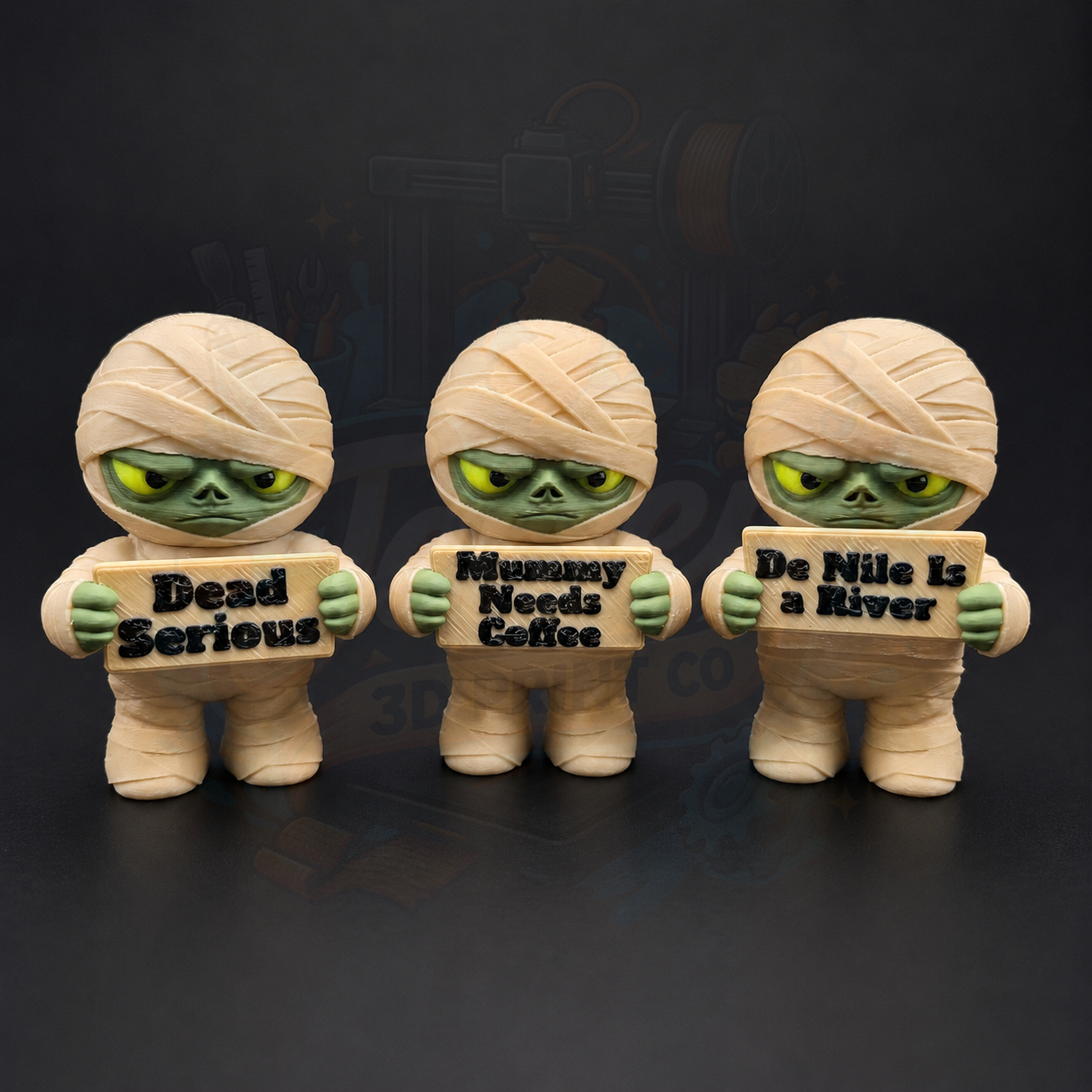 Sarcastic Mummy Mini Desk Toy - Holidays with Attitude Halloween Decor for Home or Office