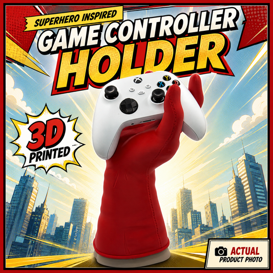 Invincible Omni-Man Inspired Console Controller & Headphones Holder - Hands of Power Series by Mas Fuego