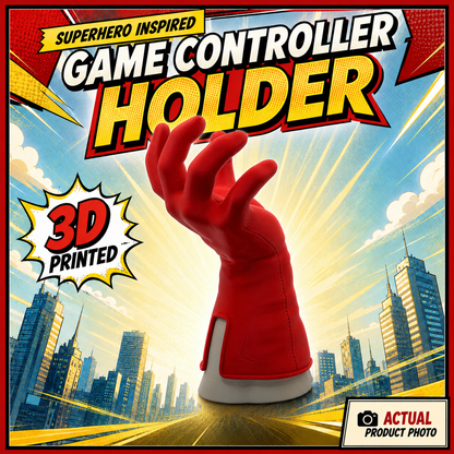 Invincible Omni-Man Inspired Console Controller & Headphones Holder - Hands of Power Series by Mas Fuego