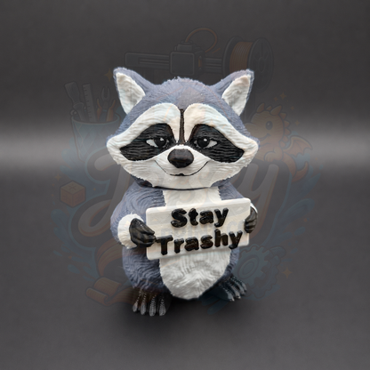 Trashy Raccoon - Animals with Attitude Funny Animal Figurines for the Home or Office