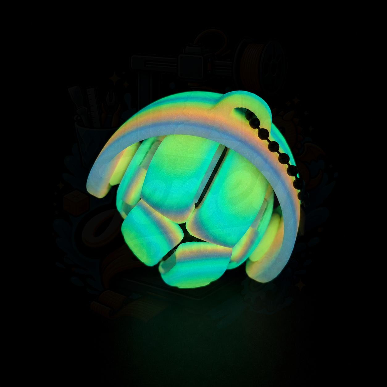 OrbiX Glow in the Dark Spinning Trick Fidget Toy for Kids