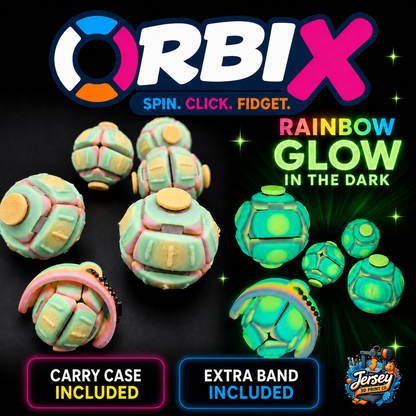 OrbiX Glow in the Dark Spinning Trick Fidget Toy for Kids