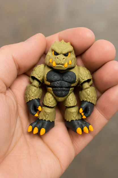 Articulated Mini Reptilian Action Figure