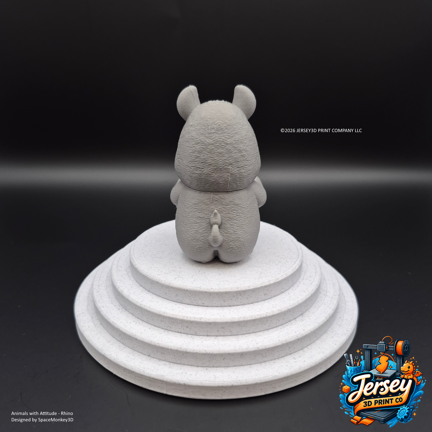 Grumpy Rhino - Animals with Attitude Funny Animal Figurines for the Home or Office