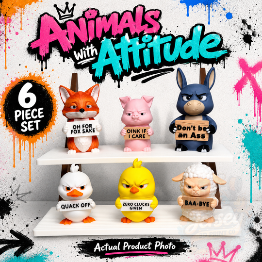 Animals With Attitude 6 Piece Gift Sets