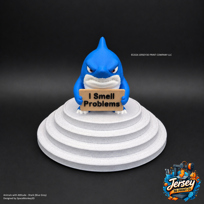 Sarcastic Shark - Animals with Attitude Funny Animal Figurines for the Home or Office