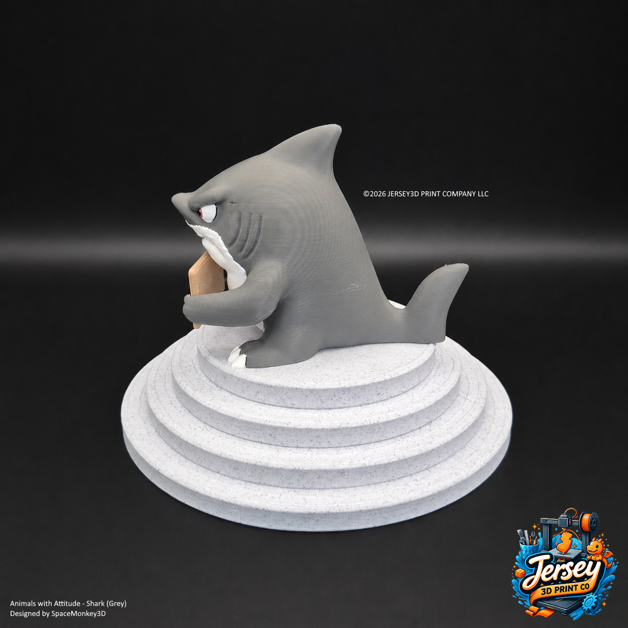 Sarcastic Shark - Animals with Attitude Funny Animal Figurines for the Home or Office