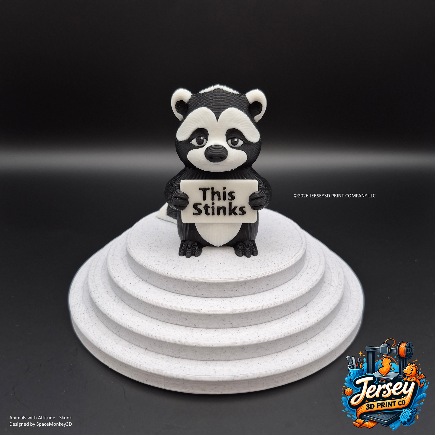 Sarcastic Skunk - Animals with Attitude Funny Animal Figurines for the Home or Office