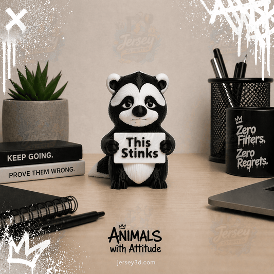 Sarcastic Skunk Figurine - Animals with Attitude Adult Humor for the Home or Office