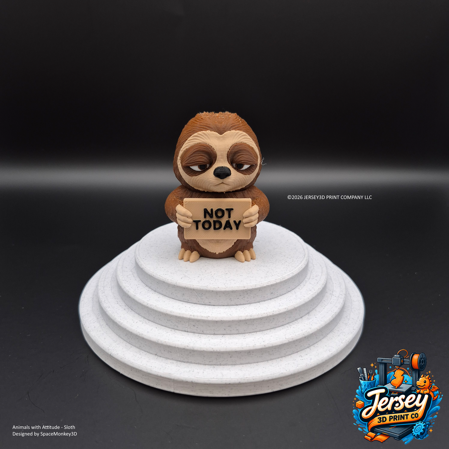Exhausted Sloth - Animals with Attitude Funny Animal Figurines for the Home or Office