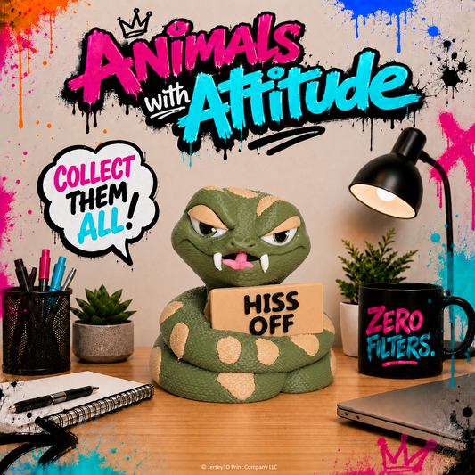 Sassy Snake - Animals with Attitude Funny Animal Figurines for the Home or Office