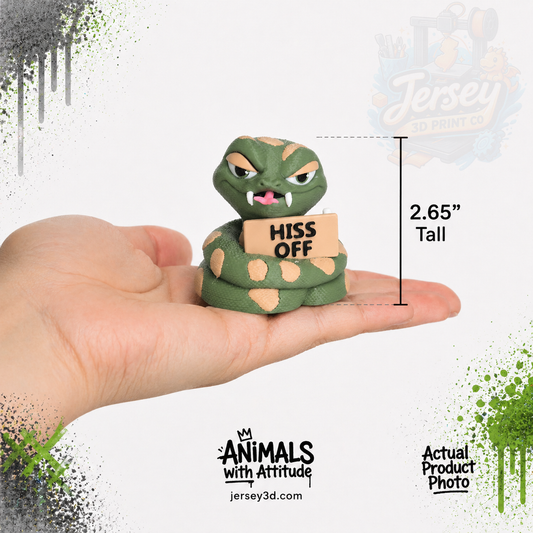 Sassy Snake Figurine - Animals with Attitude Adult Humor for the Home or Office