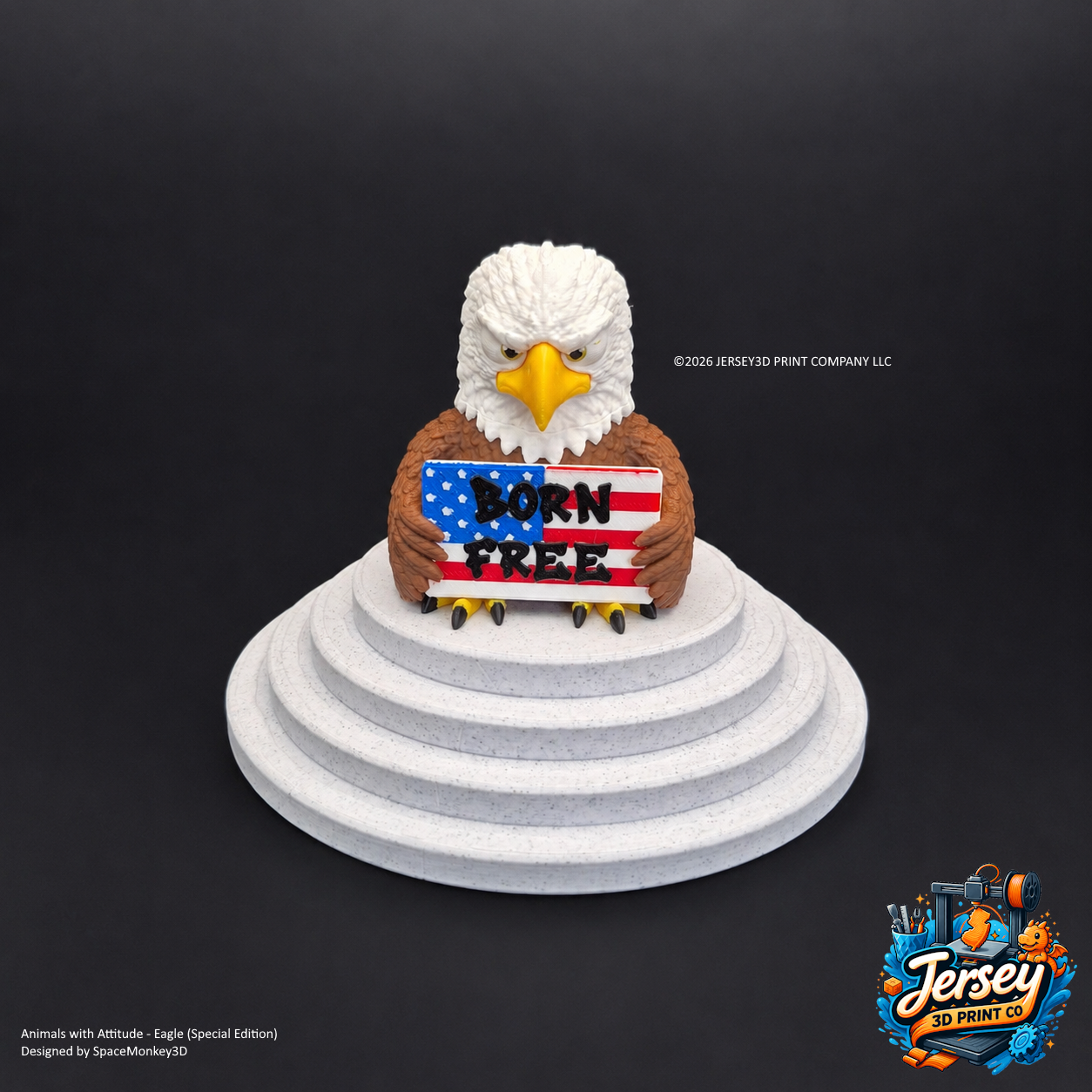 Special Edition Sarcastic Eagle Figurine - Animals with Attitude Funny Desk Toys for the Home or Office