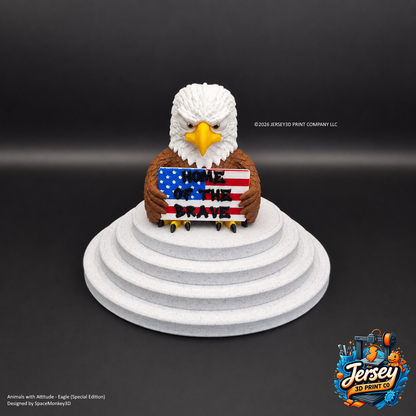 Special Edition Sarcastic Eagle Figurine - Animals with Attitude Funny Desk Toys for the Home or Office