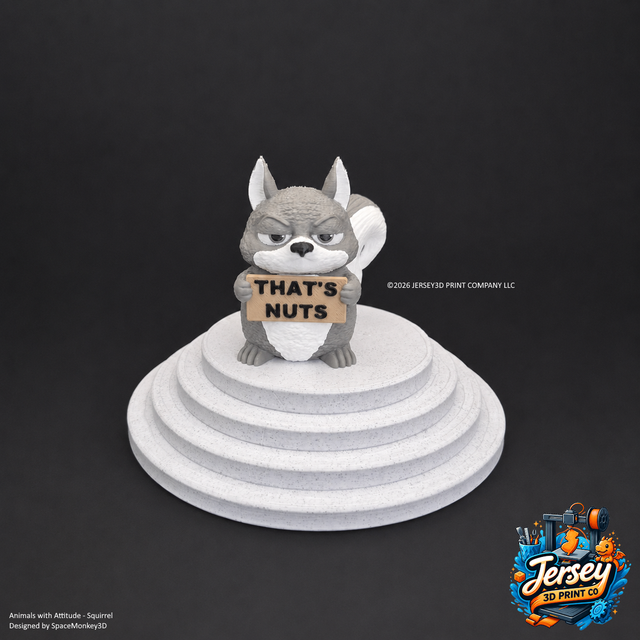 Moody Squirrel - Animals with Attitude Funny Animal Figurines for the Home or Office