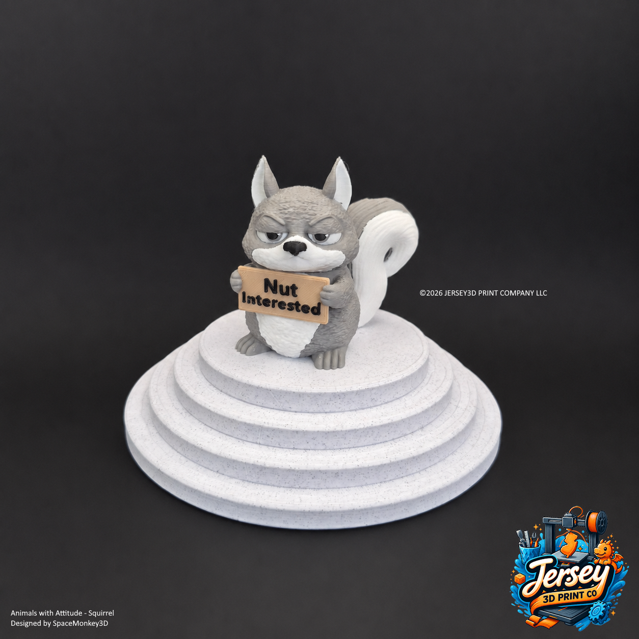 Moody Squirrel - Animals with Attitude Funny Animal Figurines for the Home or Office