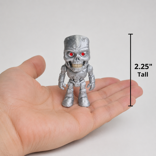 Terminator T-800 Mini Flexi Figure – 80s Retro Action Movie Articulated Mini Figure