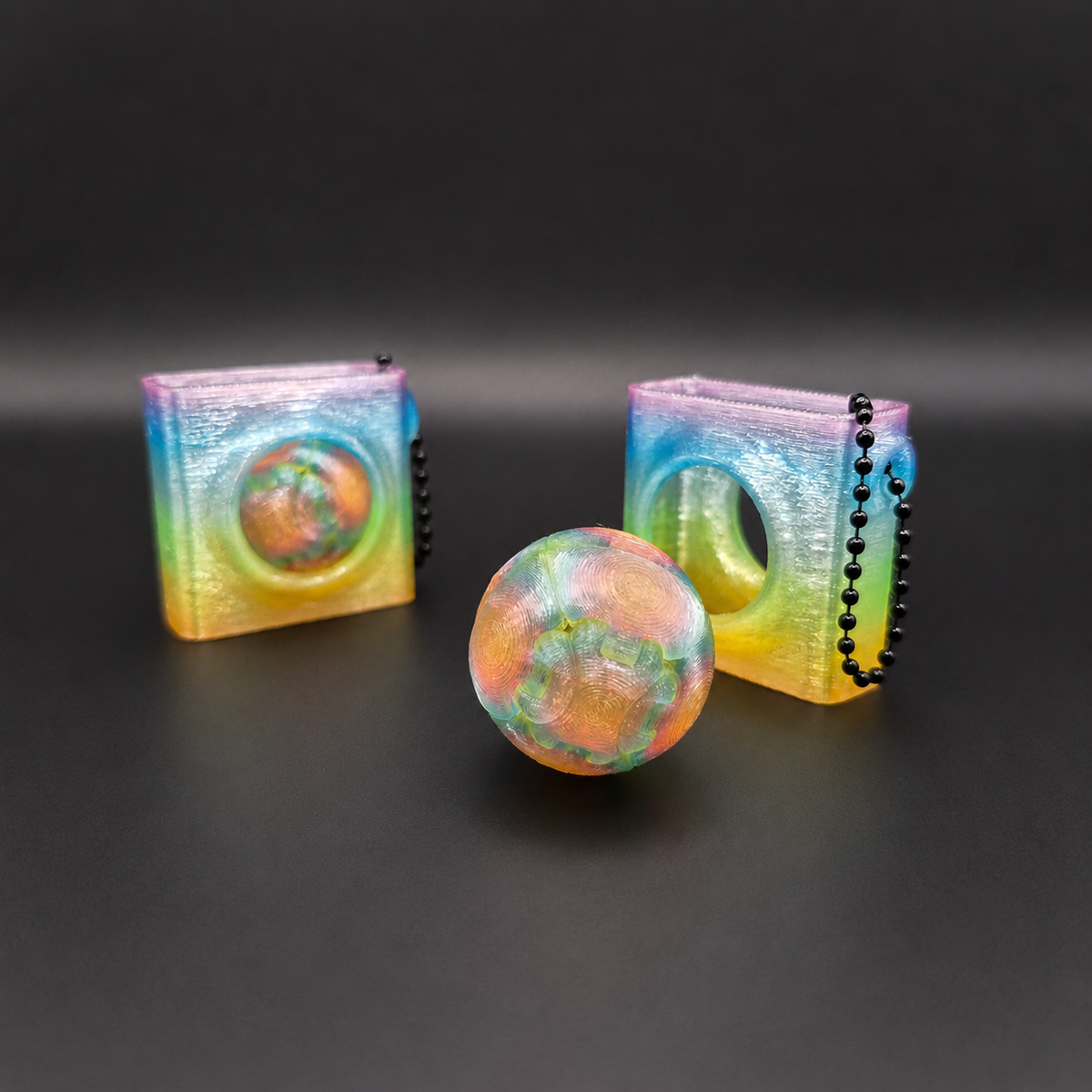 Zorbles - Translucent Rainbow with Carrying Case