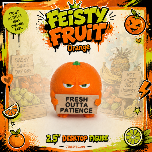 Feisty Fruit - Orange/Lime/Lemon - Funny Kitchen Decor Figurines
