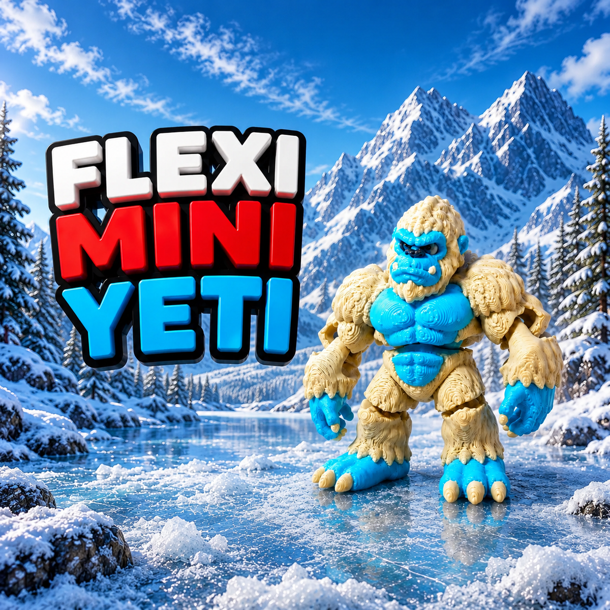Articulated Mini Yeti Action Figure